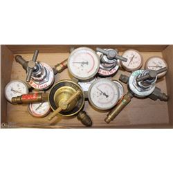 4 ASSORTED COMPRESSED GAS REGULATORS