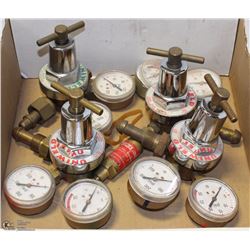 4 ASSORTED COMPRESSED GAS REGULATORS