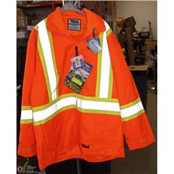 XXXL VIKING INSULATED ORANGE REFLECTIVE COAT