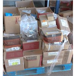 LARGE PALLET OF APPROX. 30+ BOXES OF FASTENERS