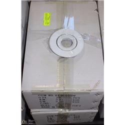 2 BOXES OF 24 WHITE GRIMDAL 4" FINISH RINGS