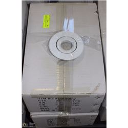 2 BOXES OF 24 WHITE GRIMDAL 4" FINISH RINGS