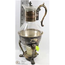 VINTAGE F.B. ROGERS TEA POT WITH STAND