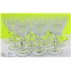 Image 1 : SET OF 12 CRYSTAL SHERRY GLASSES