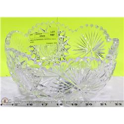 ORNATE PINWHEEL CRYSTAL FRUIT BOWL
