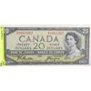 Image 1 : 1954 CANADA $20 BILL - BEATTIE/COYNE