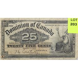 1900 CANADIAN SHINPLASTER