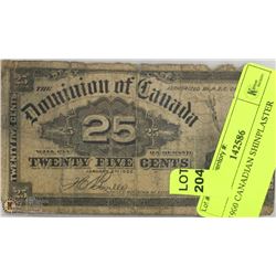 1900 CANADIAN SHINPLASTER