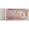 Image 1 : 3 CONSECUTIVE UNC 1974 CANADIAN $2 BANK NOTES X3