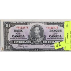 1937 CANADIAN $10 BILL