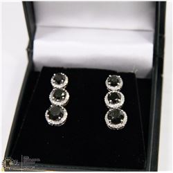 14KT WHITE GOLD LADIES BLACK AND WHITE DIAMOND