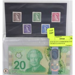 NEW $20 2015 COMMEMORATIVE UNCIRCULATED WITH