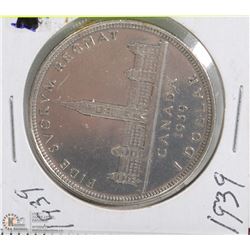 1939 CANADIAN SILVER DOLLAR