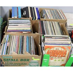 PALLET WITH 6 BOXES OF RECORD ALBUMS