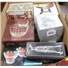 Image 1 : BOX OF ESTATE CRYSTAL AND GLASSWARE