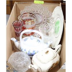 ESTATE ASSORTMENT OF TEA POTS, VASES AND MORE