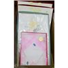 Image 1 : ESTATE BOX OF NEW PILLOWCASES AND HANKERCHIEFS