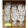 Image 1 : COLLECTION OF 12 CRYSTAL GLASSES