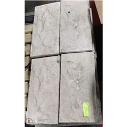 LOT OF 20 CEMENT STEPPING STONES  8"X16"
