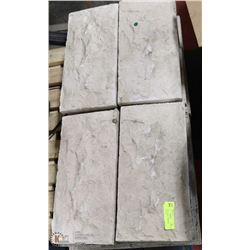 LOT OF 20 CEMENT STEPPING STONES  8"X16"