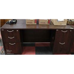 OFFICE DESK WITH LOCKING DRAWERS
