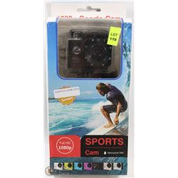 NEW 1080P SPORTS ACTION CAM WITH MOUNTS