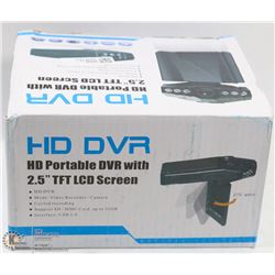 NEW HD DVR DASH CAM WITH 12 VOLT ADAPTER-BATTERY
