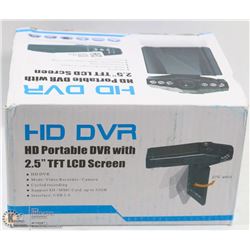 NEW HD DVR DASH CAM WITH 12 VOLT ADAPTER-BATTERY