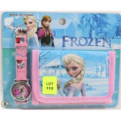 DISNEY FROZEN WATCH AND WALLET COMBO