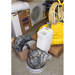 COMMERCIAL TUNDRA FLOOR POLISHER + BRUSHES & PADS