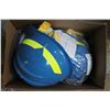 Image 1 : LOT OF 3 BLUE CONSTRUCTION HARDHATS
