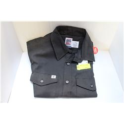 L BIG BILL SLATE/BLACK COLLARED WORKSHIRT