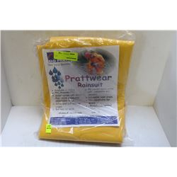 K & D PRATT PRATTWEAR YELLOW RAINSUIT