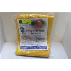 K & D PRATT PRATTWEAR YELLOW RAINSUIT