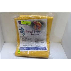 K & D PRATT PRATTWEAR YELLOW RAINSUIT