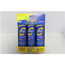 LOT OF 3 CANS OF COPPERTONE SPORT SUNSCREEN 30SPF