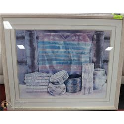 FRAMED SIGNED MATTED PICTURE BY HELEN PAUL 38X32