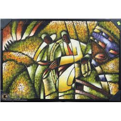 FRAMED ABSTRACT CANVAS PICTURE