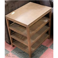 SMALL TABLE W/ 4 SHELVES