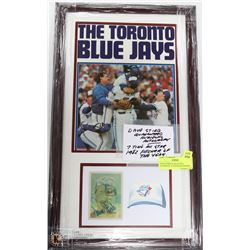 DAVE STIEB GUARANTEED AUTHENTIC AUTOGRAPH FRAMED