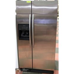 KITCHEN AID BLACK & STAINLESS STEEL DOUBLE DOOR