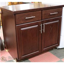 2 DRAWER CUPBOARD/ISLAND 38"X27"X37:H