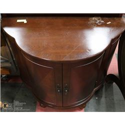 2 DOOR SOFA TABLE "D" SHAPED