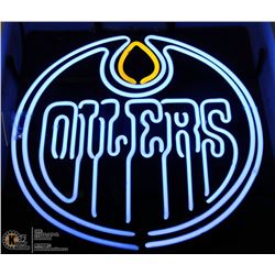 NEW EDMONTON OILERS NEON LIGHT UP SIGN