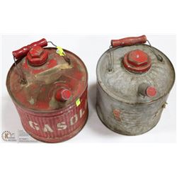 2 VINTAGE GASOLINE CANS