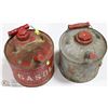 Image 1 : 2 VINTAGE GASOLINE CANS