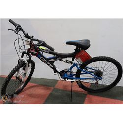 NEW BLUE ULTRA SHOCK 24" FULL SUSPENSION ,21