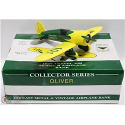 1:32 DIECAST 1929 TRAVEL AIR OLIVER AIRPLANE BANK
