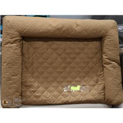 MEDIUM LT BROWN ORTHOPEDIC SOFA PET BED