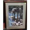 Image 1 : LTD EDITION FRAMED WOLF PRINT BY MAURADE BAYNTON #156/350